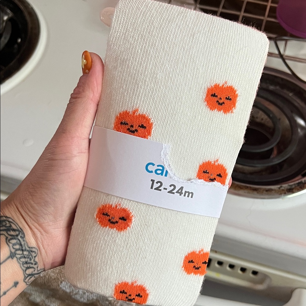 Carter's White Baby Tights